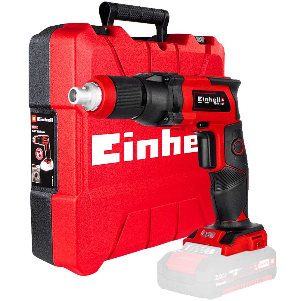 Parafusadeira Drywall TE-DY18LI 1/4 Pol. 18V sem Bateria e Carregador com Maleta EINHELL-4259980