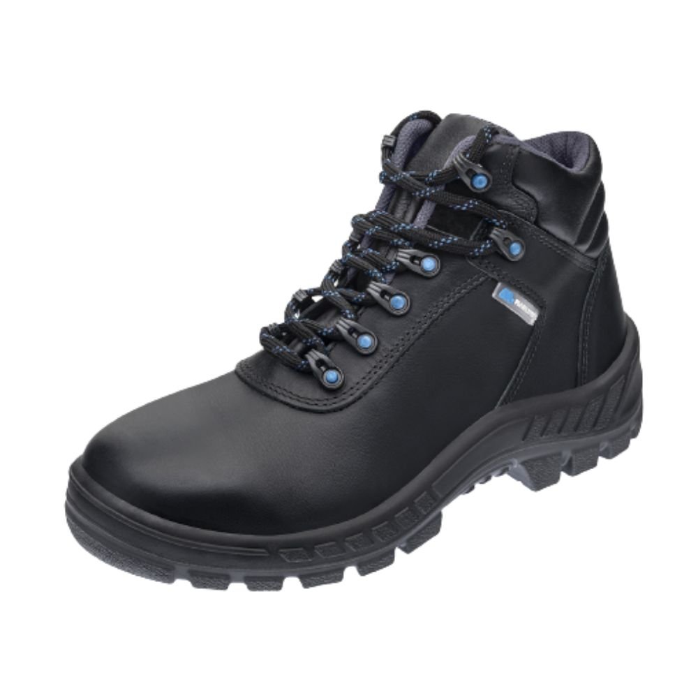 Bota de Segurança Couro Antichamas N38 Cor Preto com Cadarço MARLUVAS-700870-38