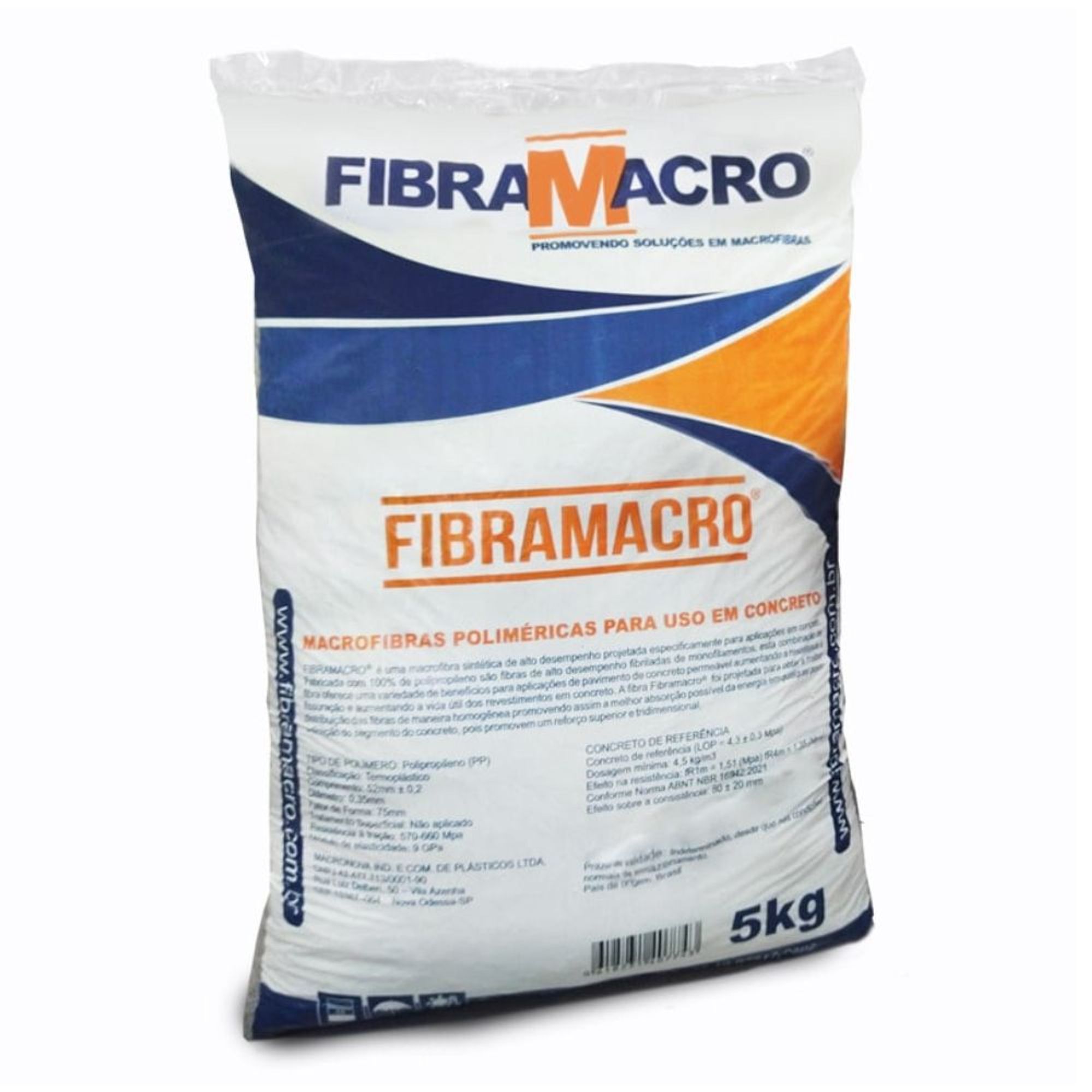 Fibra Polipropileno para Reforço em Concreto Estrutural Macrofibra
