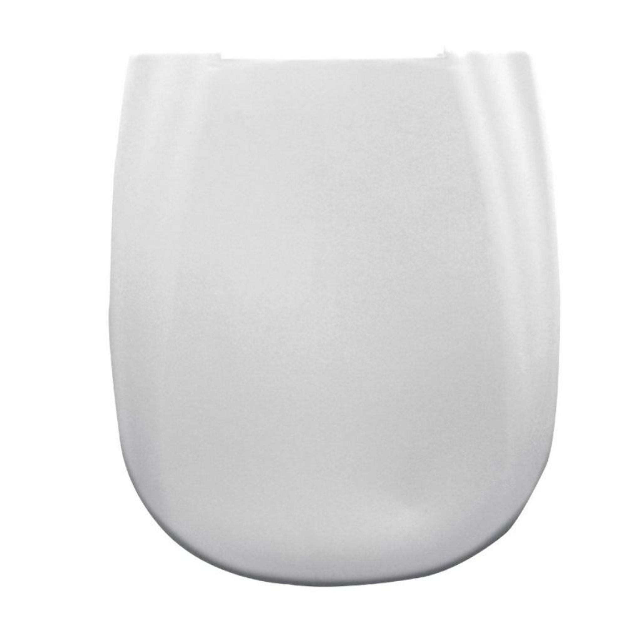 Assento Sanitário Elevado com Tampa 7,5cm PE Quadrado Branco