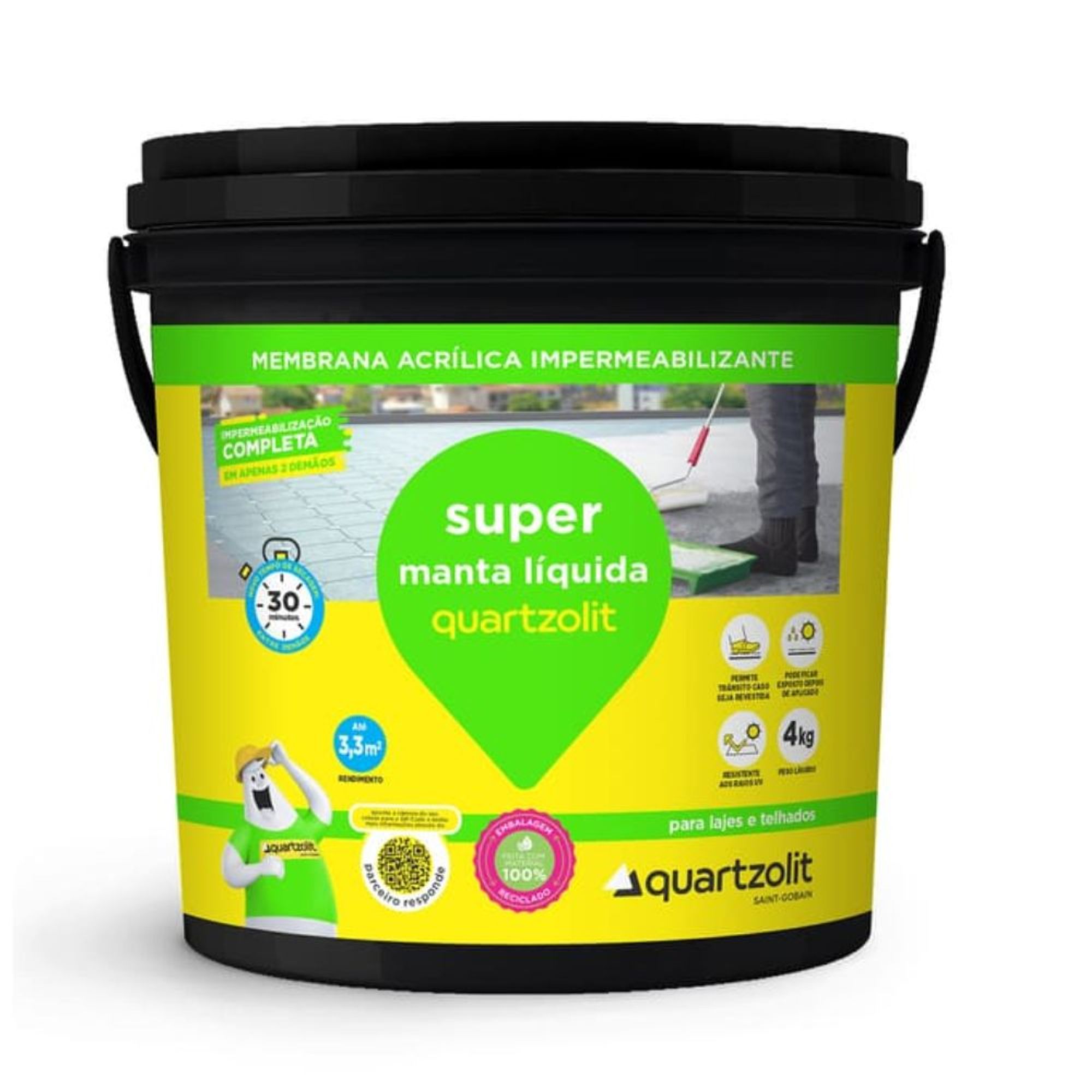 Super Manta Líquida Concreto 4kg Quartzolit