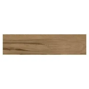 Porcelanato Soft Wood Retificado Acetinado Marrom 26x106cm 2,00m2