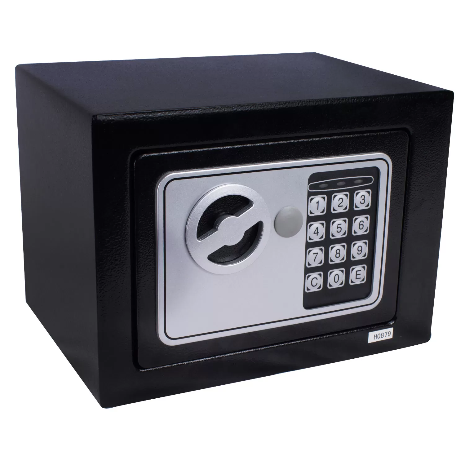 Cofre Eletrónico Digital 17,5x23x17cm – 2 Chaves Preto – NCDP23