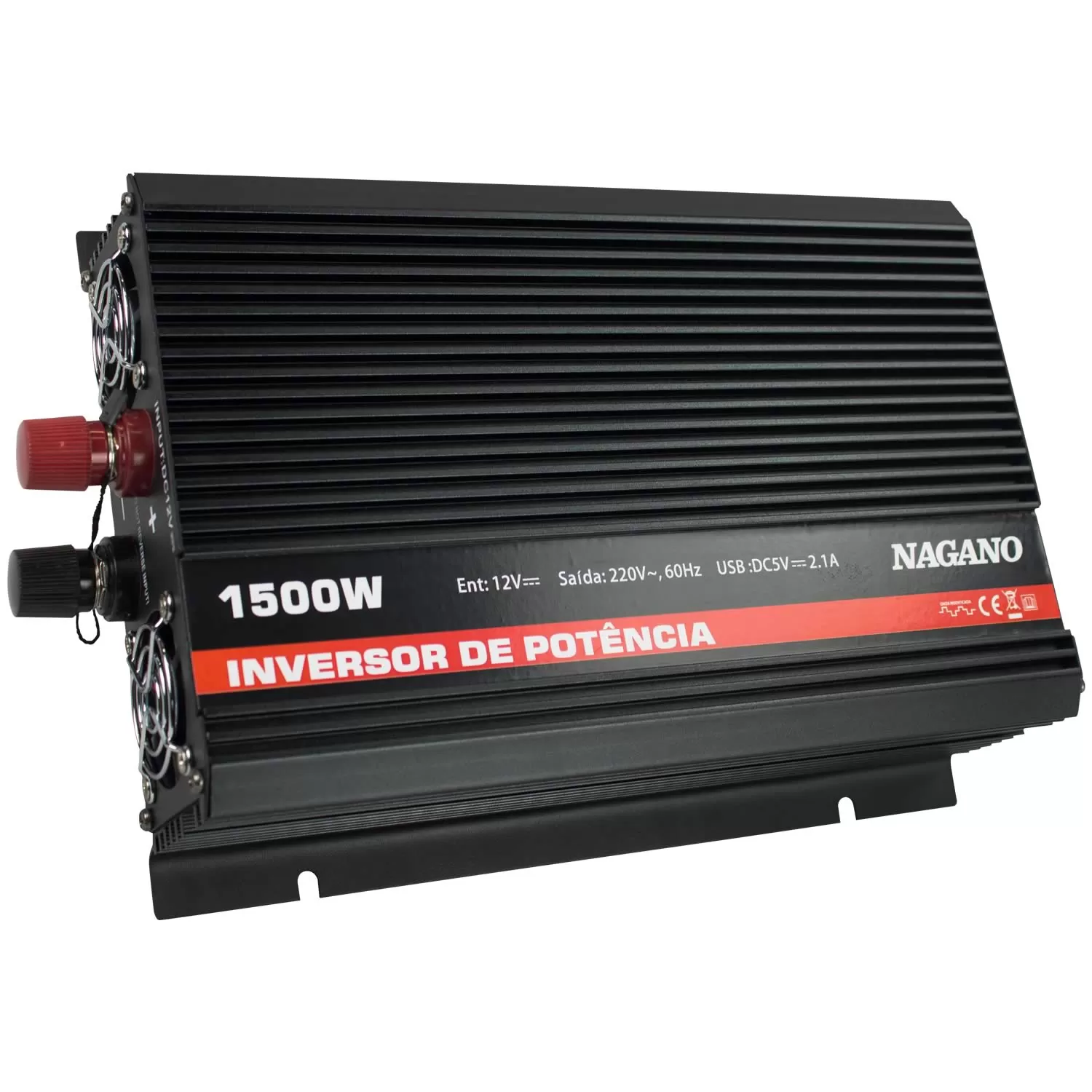 Inversor Transformador Conversor de energia 1500W 12V