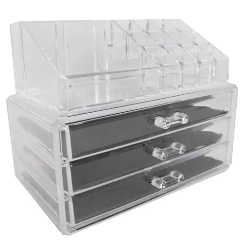 Organizador para Maquiagem acrílico 3 Gavetas – THOM30
