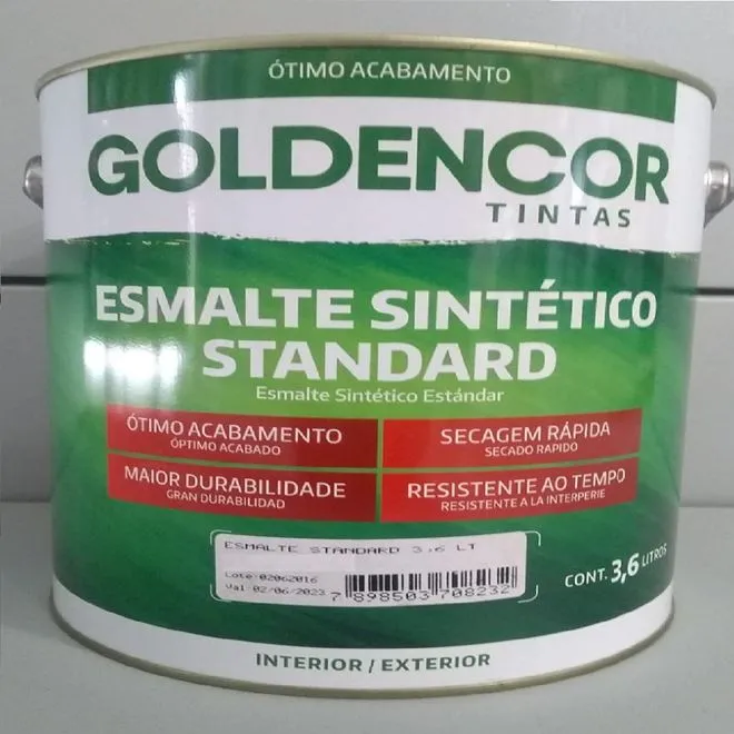 Tinta esmalte 3,6L marrom conhaque - GOLDEN
